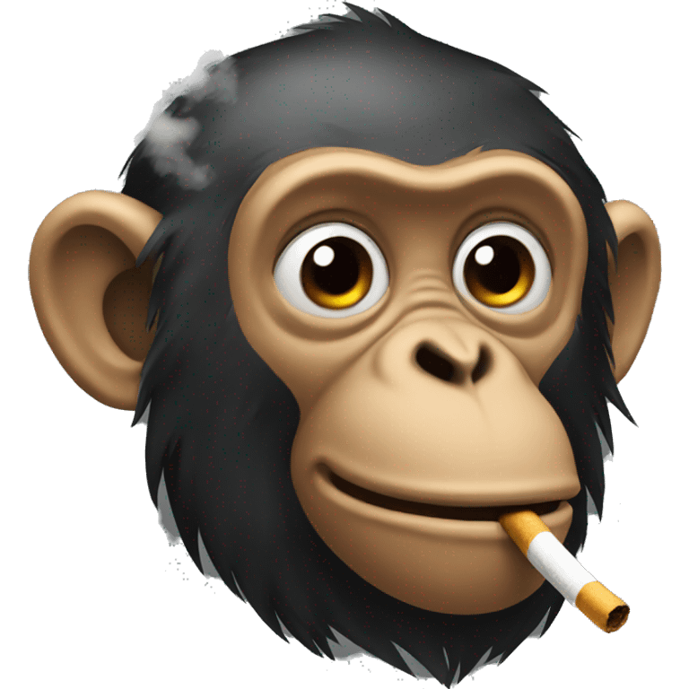 Monkey smoke emoji