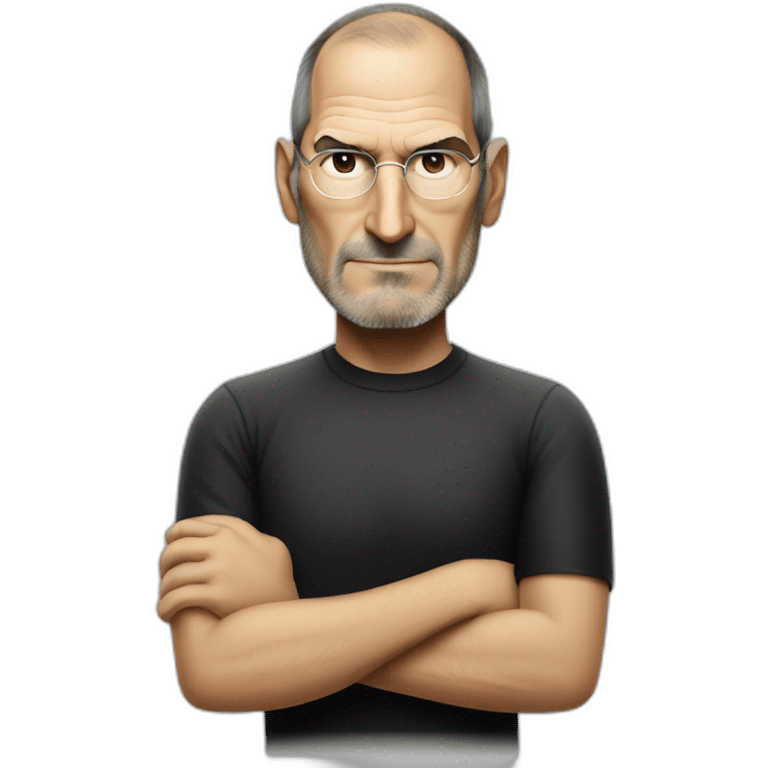 Crossed arms angry steve jobs emoji