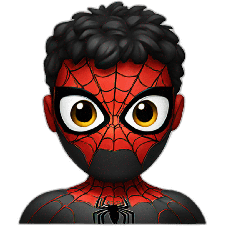 spiderman black emoji