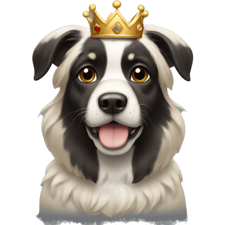 dog with a crown emoji