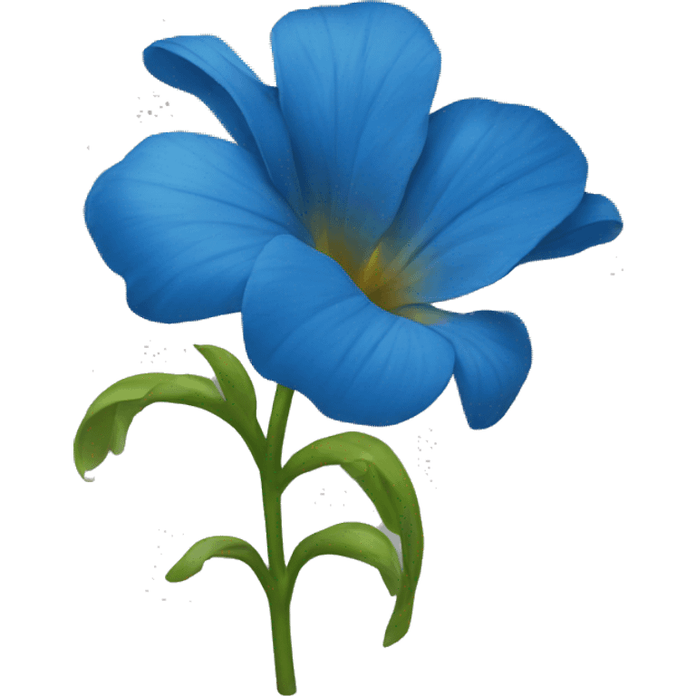 une fleure bleu emoji