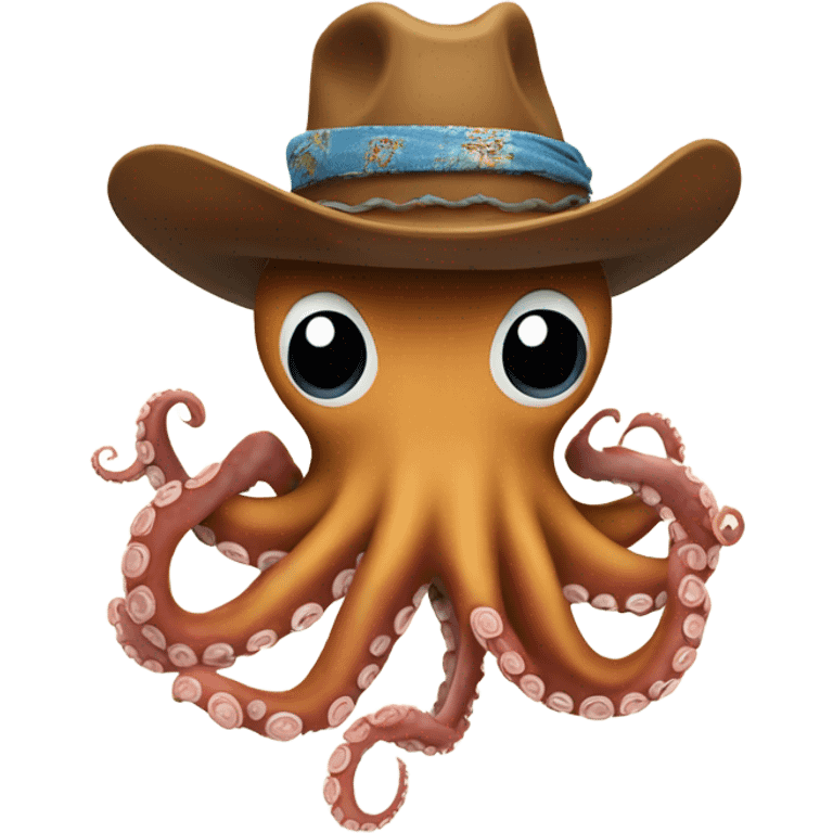 Cowboy octopus emoji