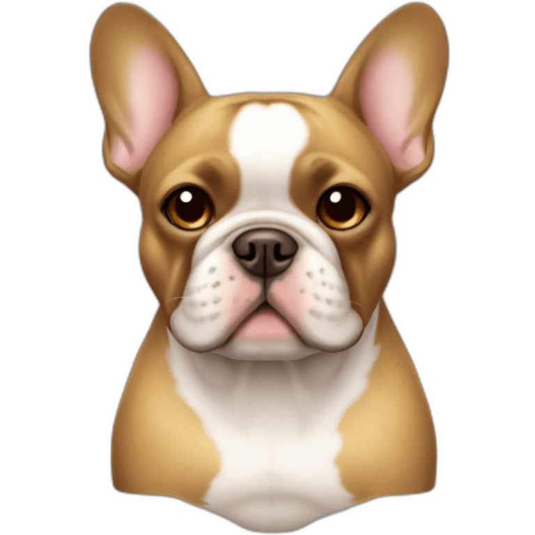 french bulldog brown and gold emoji