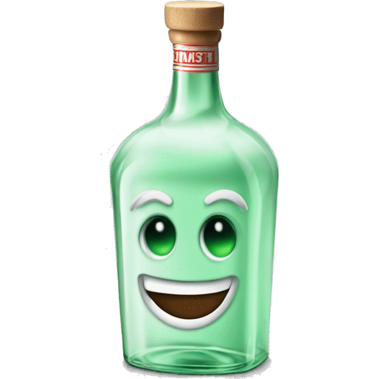 minty schnapps rumplemintz liquor bottle white background emoji