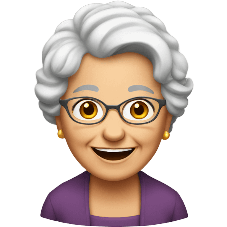 happy grandma  emoji