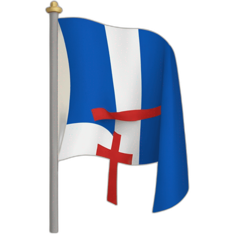 drapeau france avec croix de lorraine  emoji