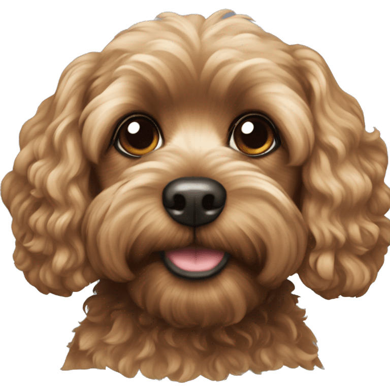 black cavapoo emoji