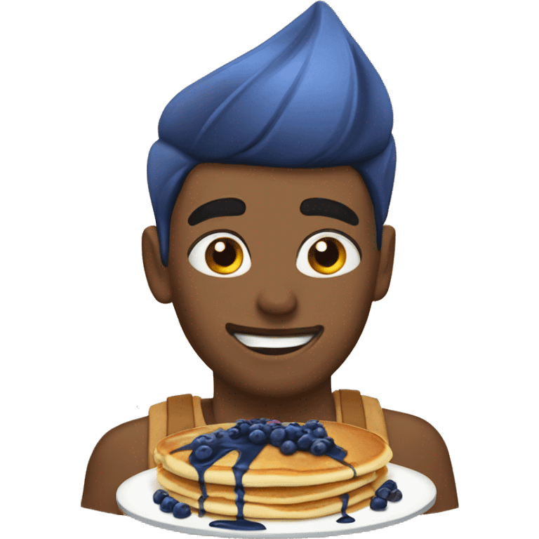 Blueberry pancakes  emoji