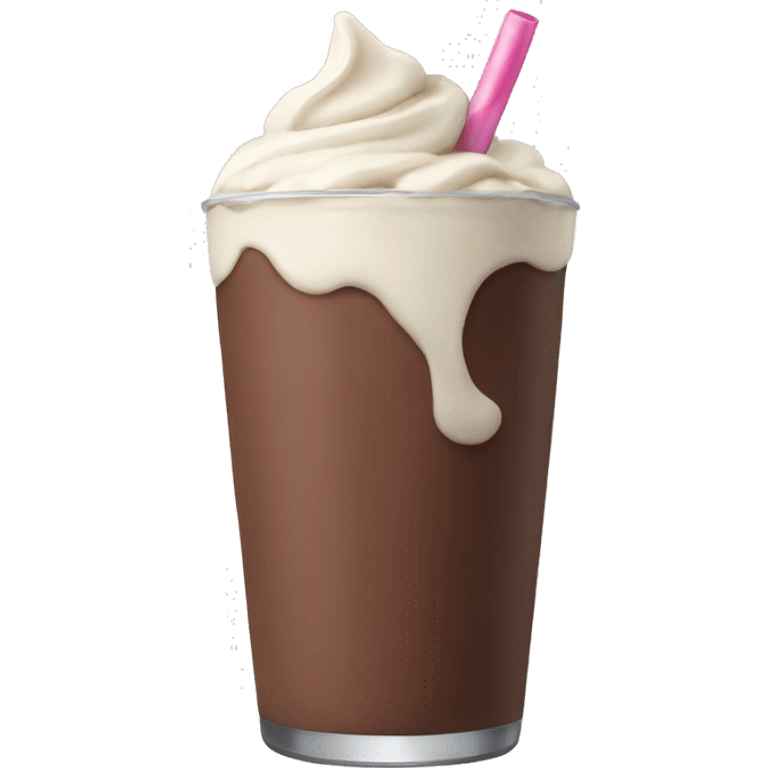 Chocolate milkshake  emoji