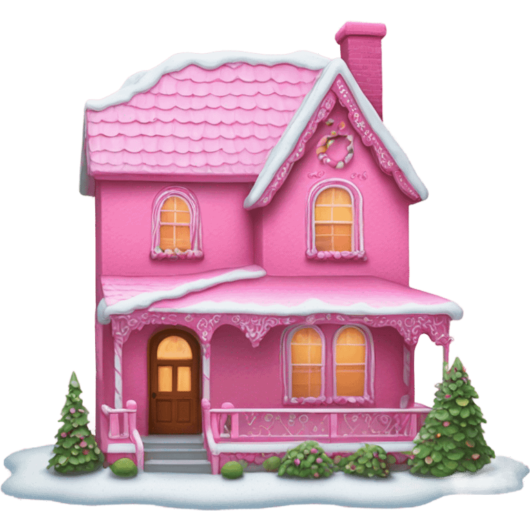 Pink ginger house emoji