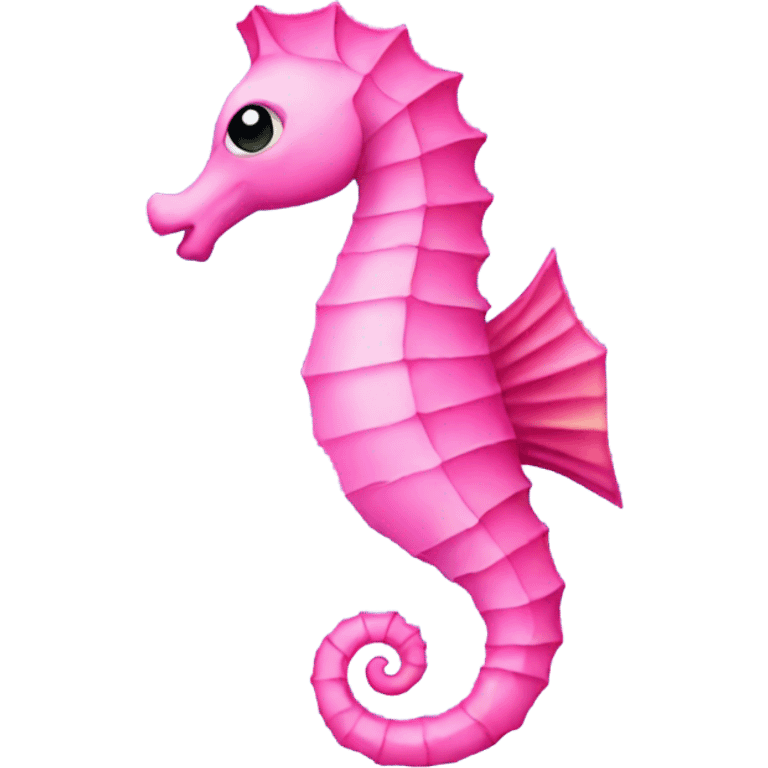 Pink seahorse emoji