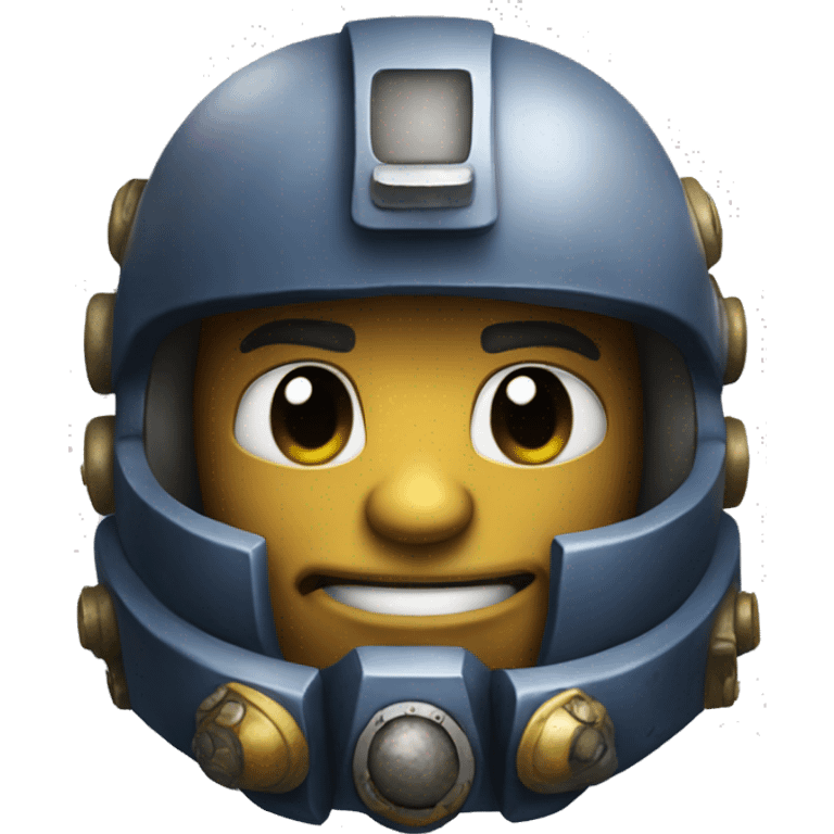 space marine with a smile emoji