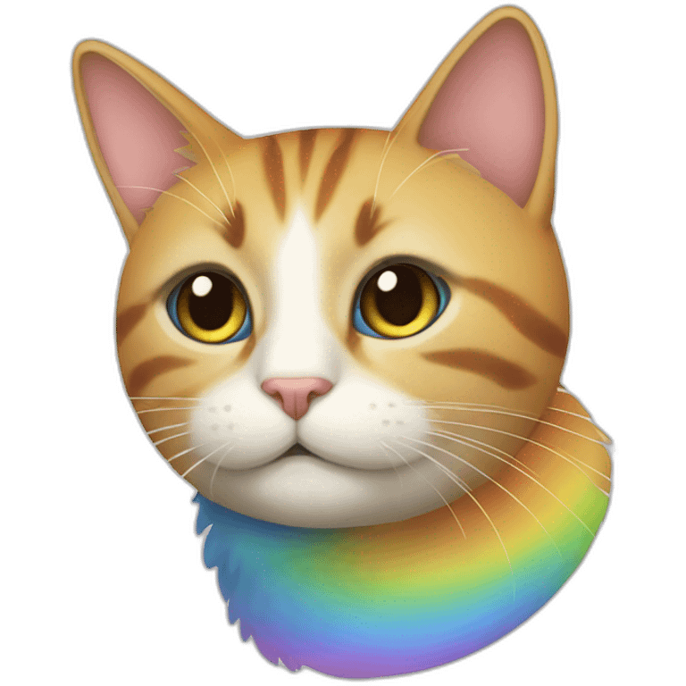 Cat arc-en-ciel emoji