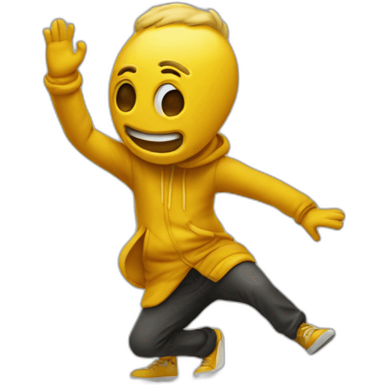 Personnage avec une dab emoji