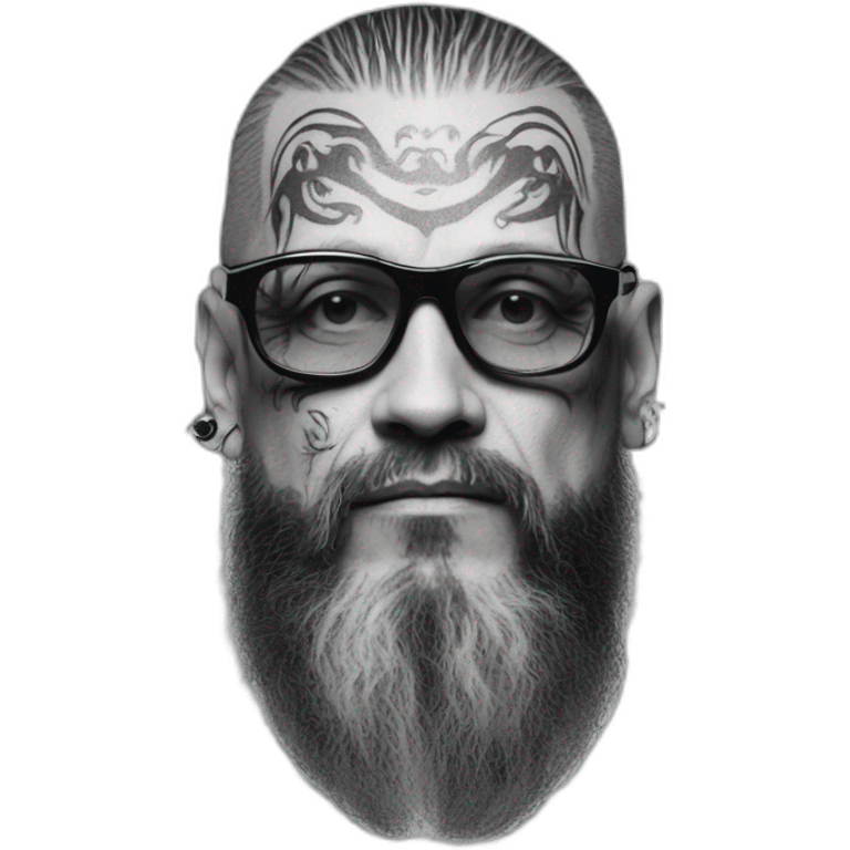 Sven Marquardt with face tatoos emoji