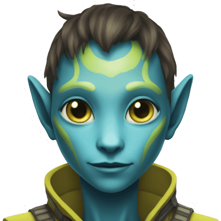 na'vi human teen hybrid boy tail alien cat face emoji