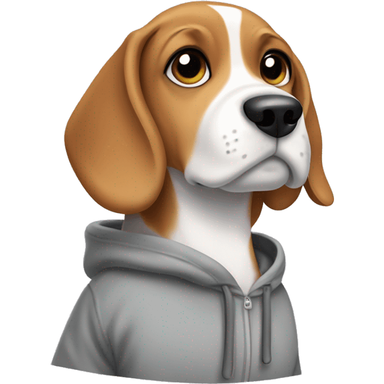 Beagle dog in a sweatshirt emoji