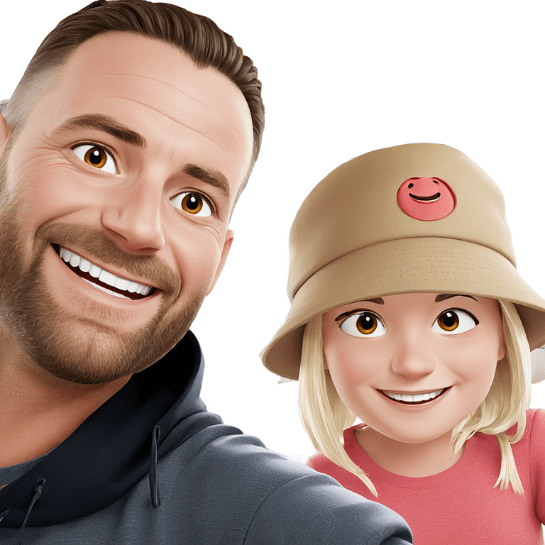 smiling duo with hats emoji