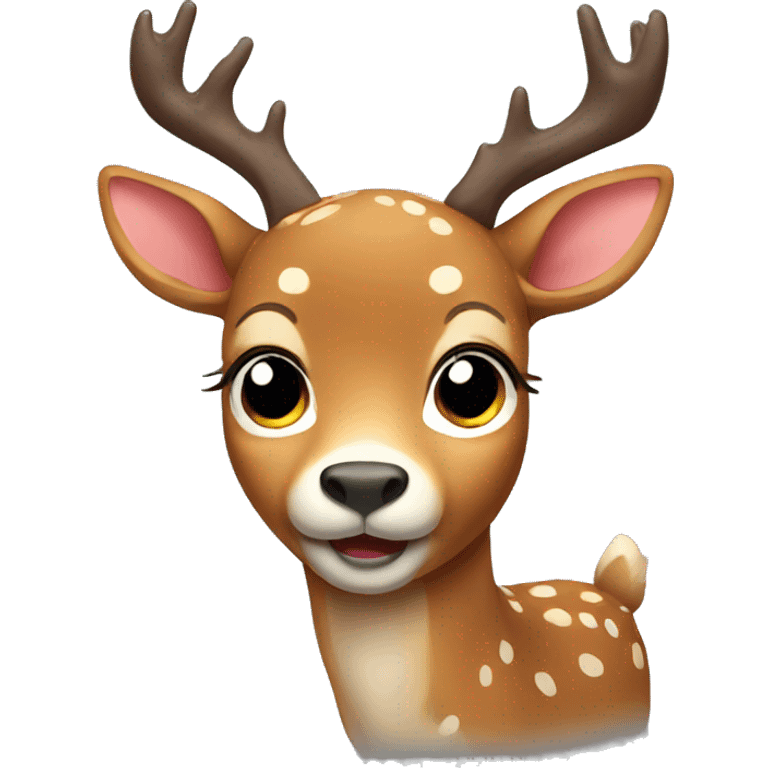 Cute deer emoji  emoji