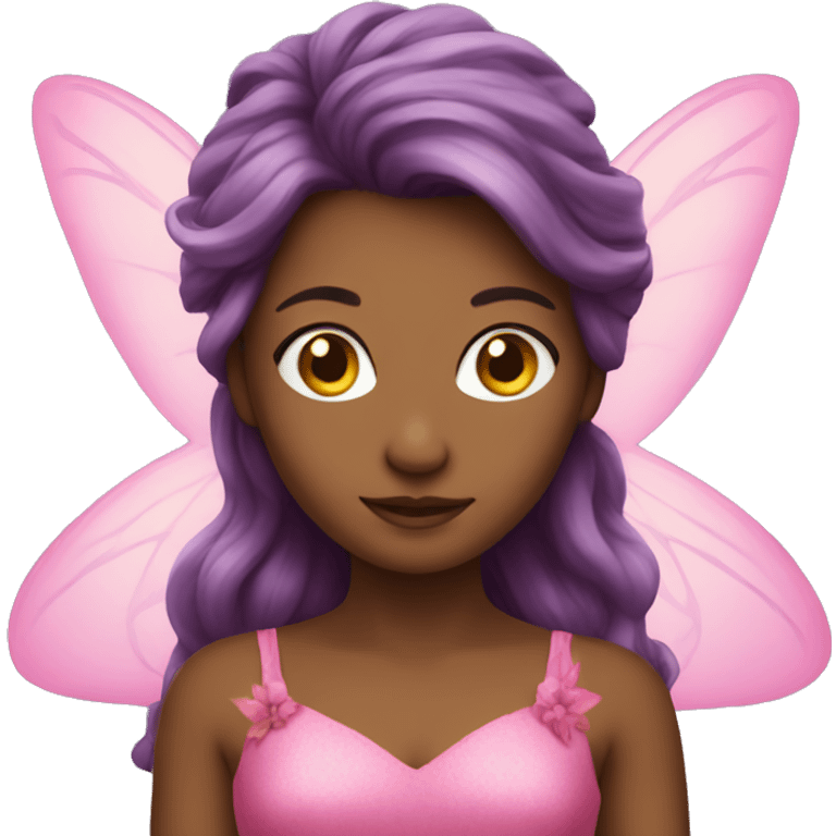 Fairy with pink dress  emoji