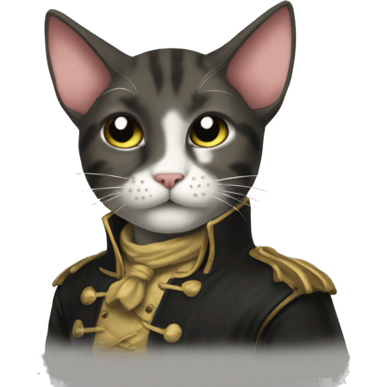 I want a pirate cat to tell evryone that I counterattack but still stay cute emoji