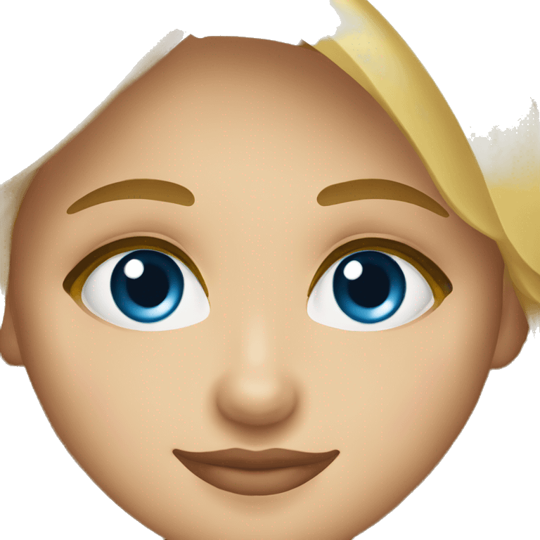 Chica rubia de ojos azules  emoji