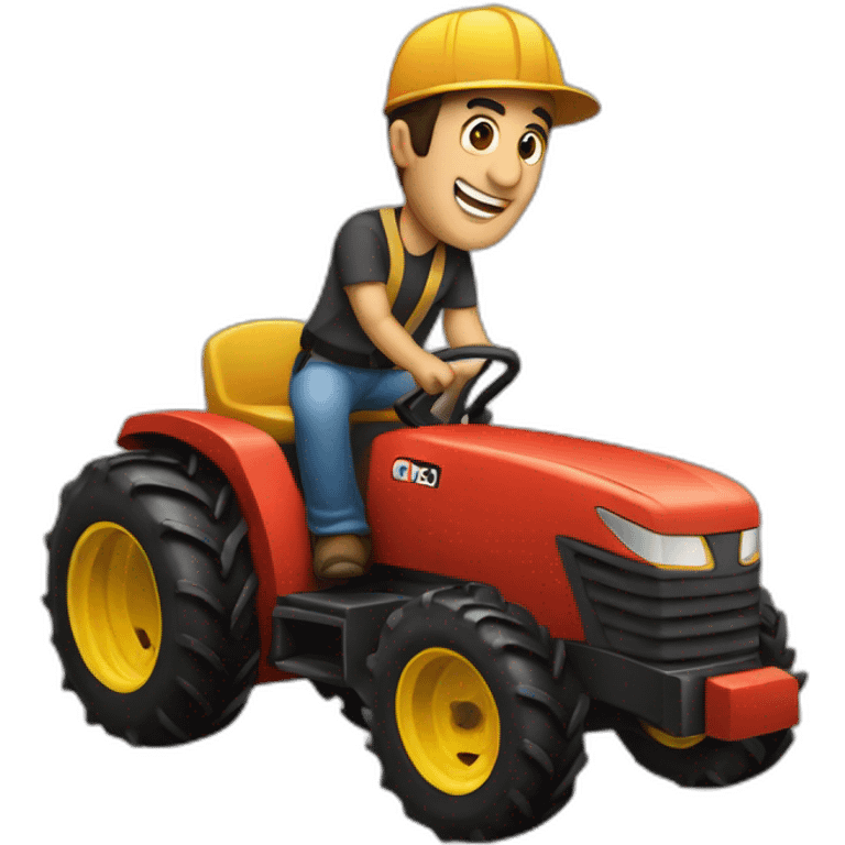 Dom Torretto with a tractor  emoji