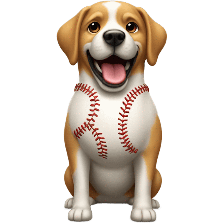 chien balle basball emoji