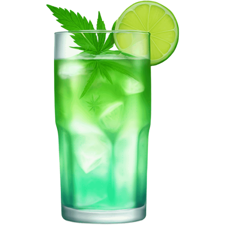 weed drink emoji