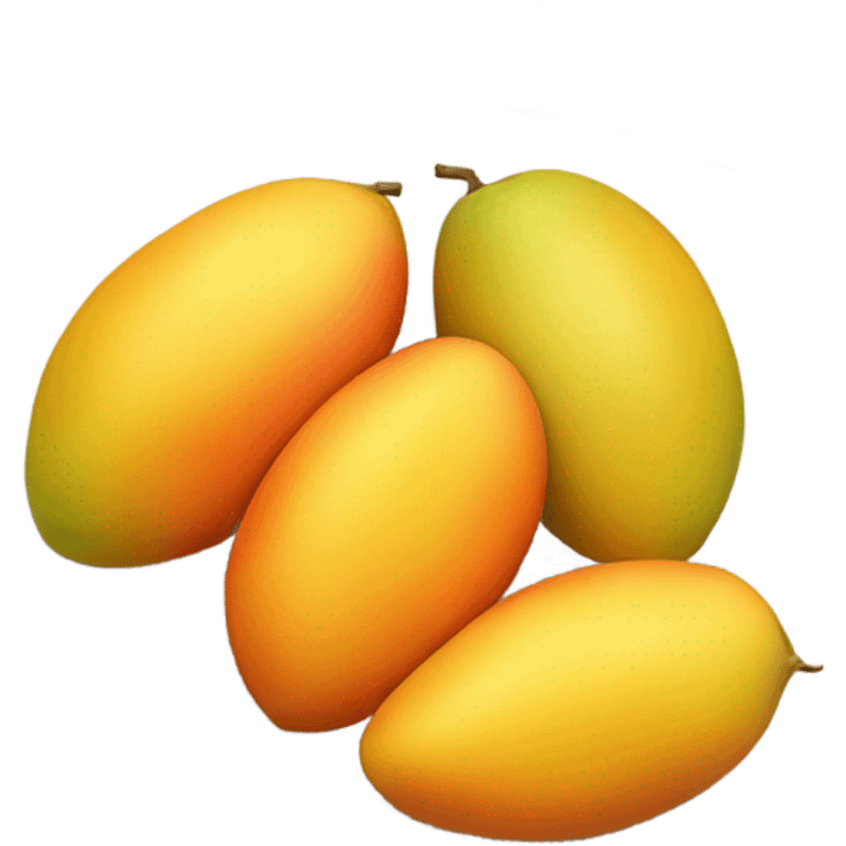 Mangoes on a plate emoji