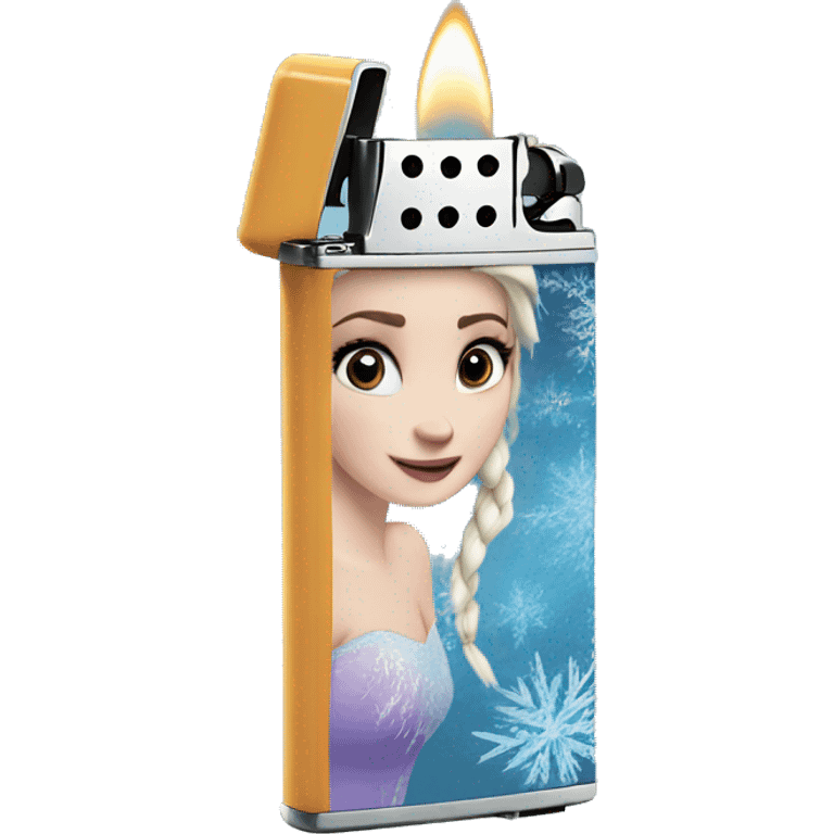 Frozen lighter emoji