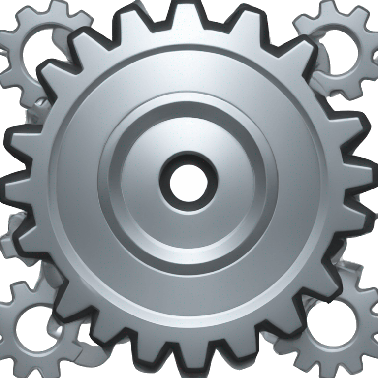 silver cogwheel emoji