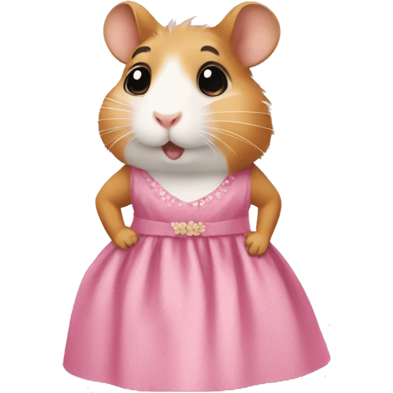 Hamster wearing a dress  emoji