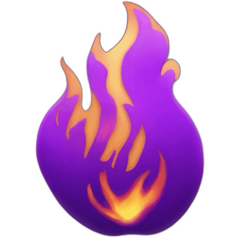 purple fire emoji