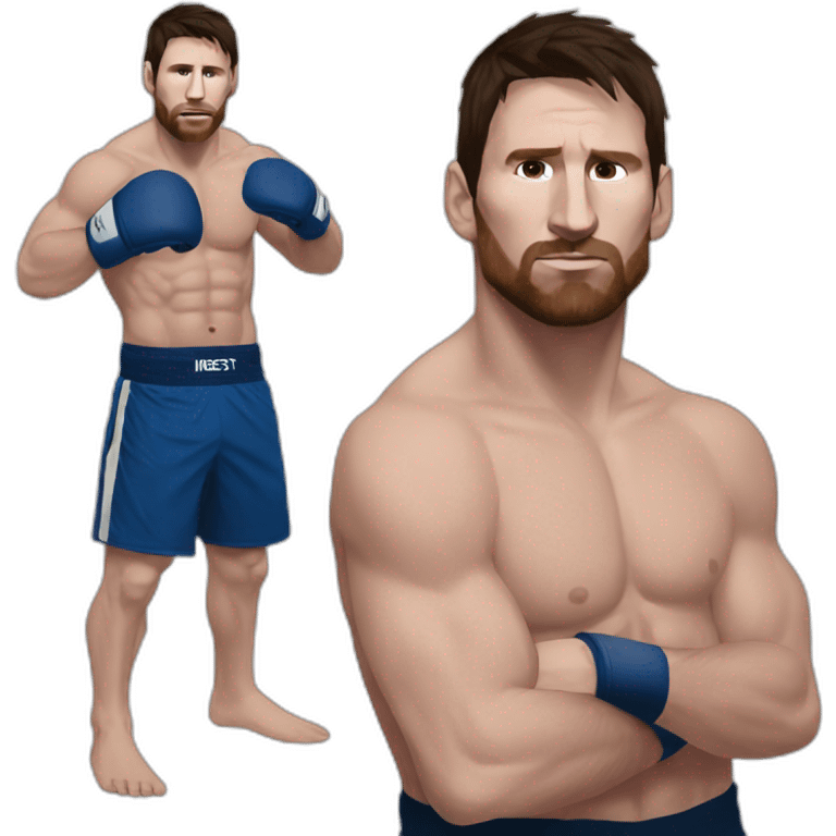 Messi as a mma fighter  emoji