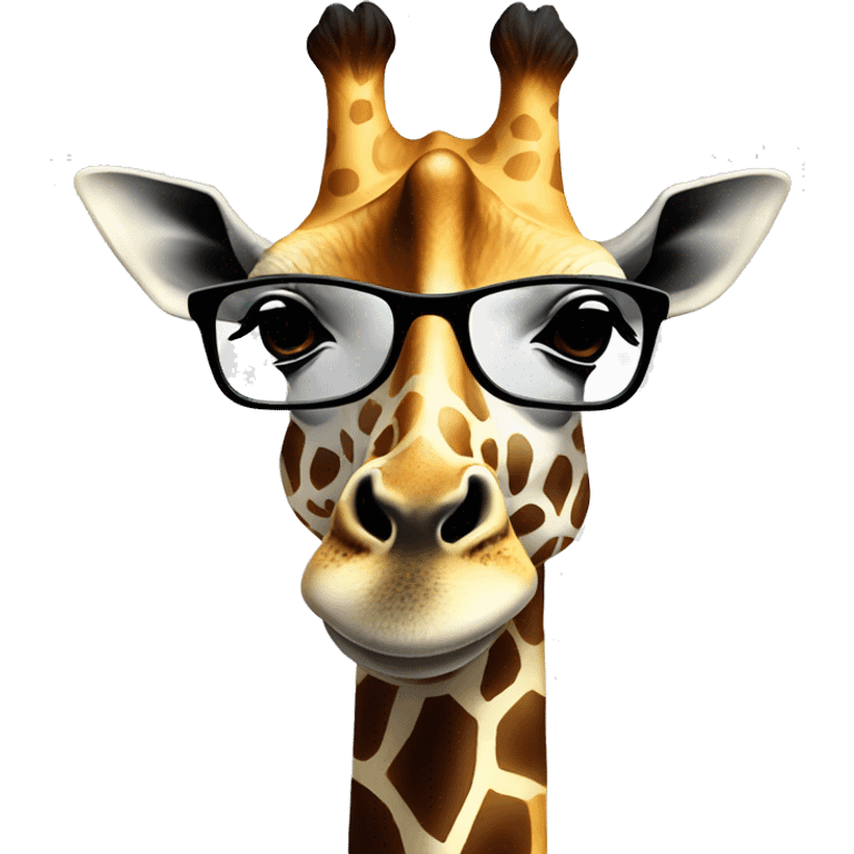 Giraffa con occhiali da sole emoji