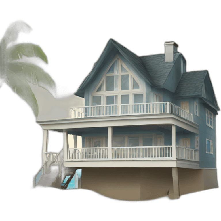 beach house emoji