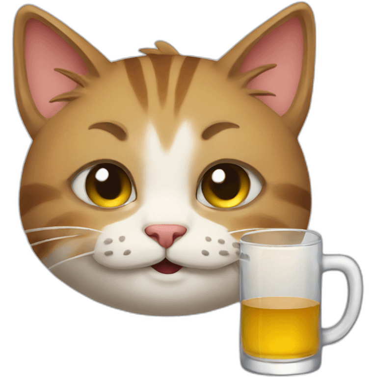 Drunk cat emoji