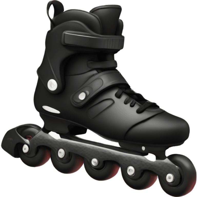 a black rollerblade inline skate emoji