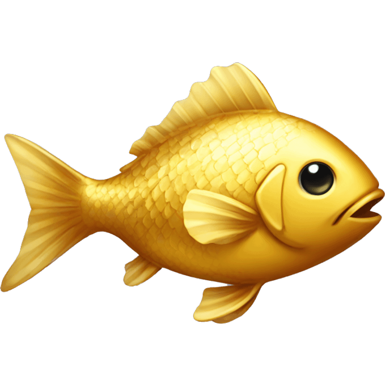 golden shiny fish  emoji