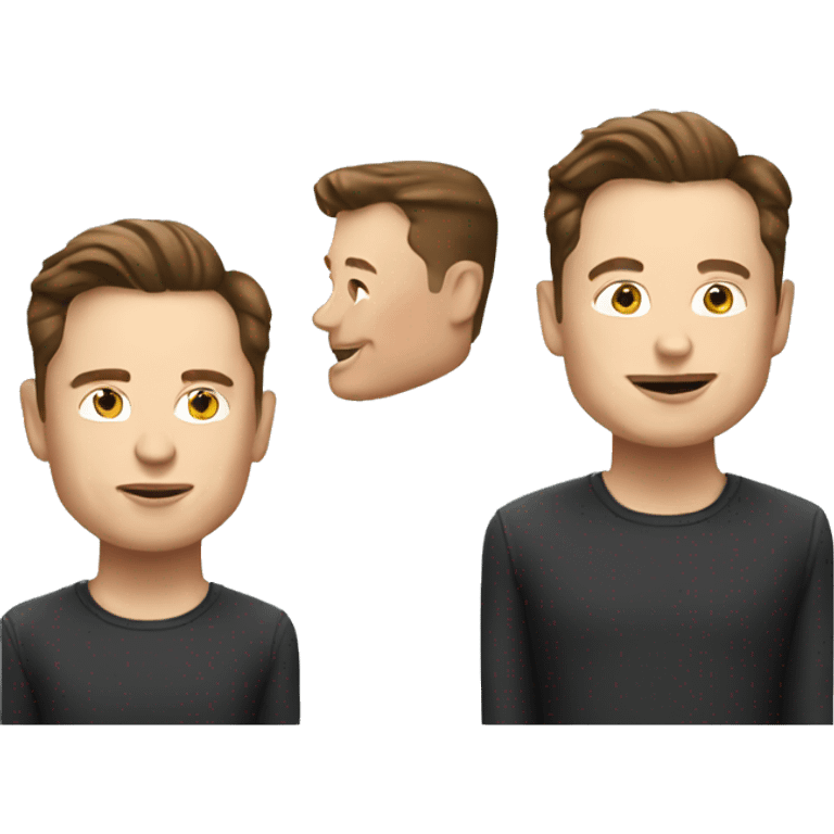 Emoji of Elon musk emoji