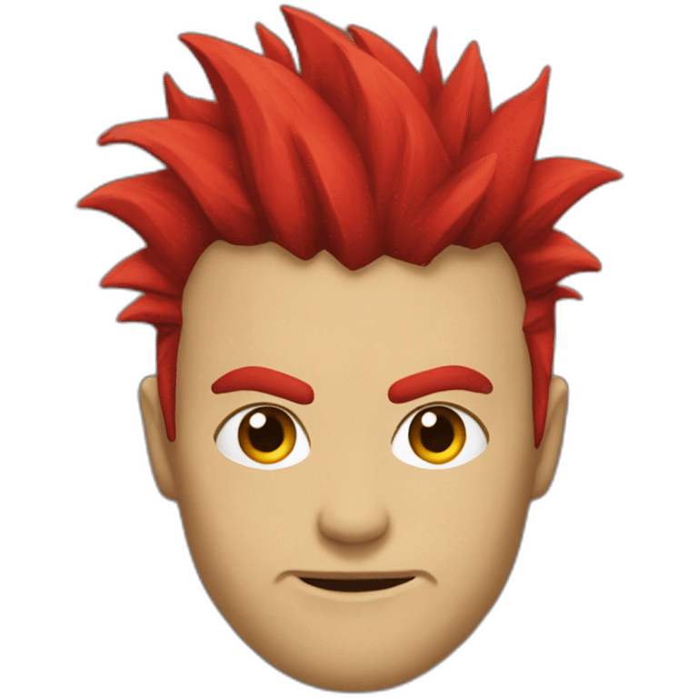 red punk emoji