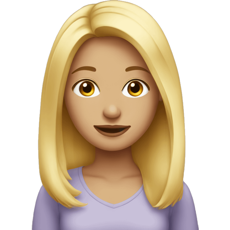 blonde girl emoji