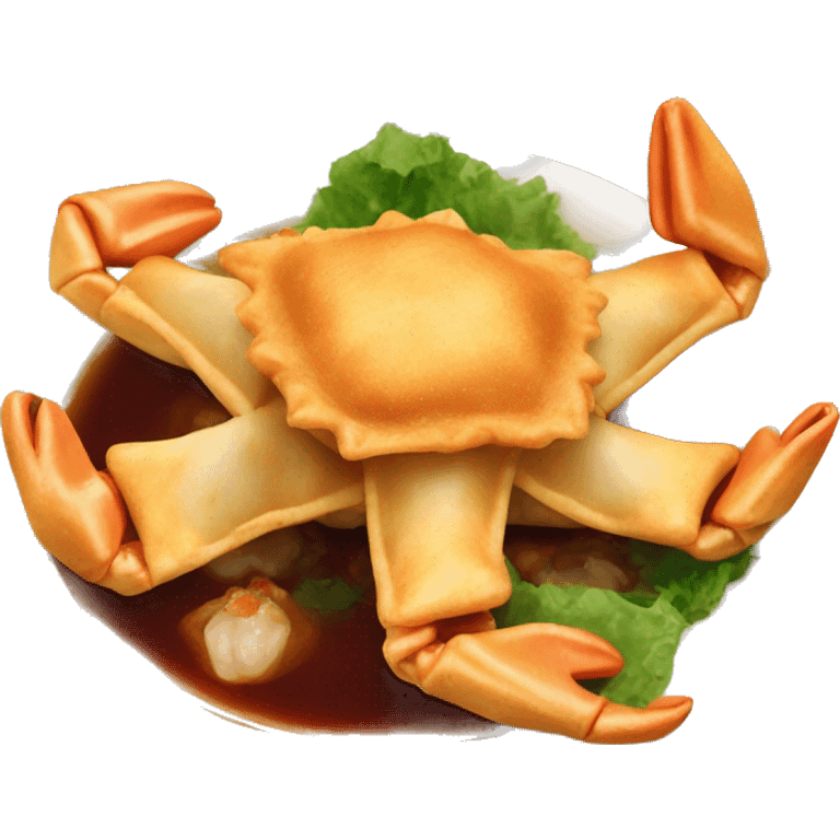 Crab Rangoon Chinese food emoji