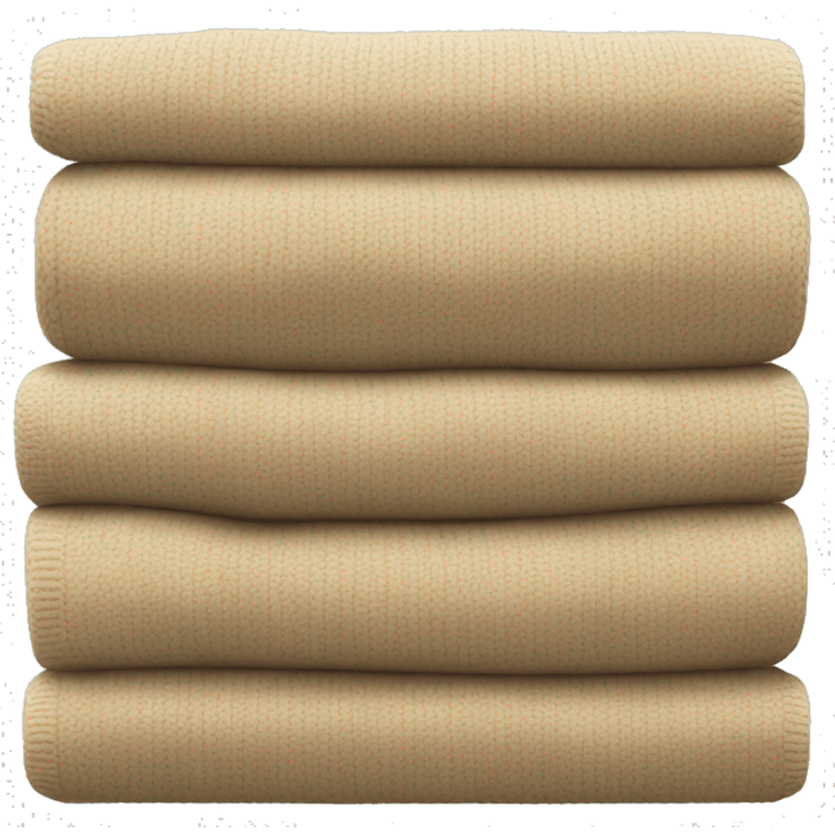 stack of beige sweaters emoji