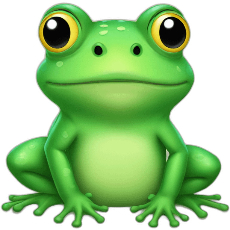 Frog cute emoji