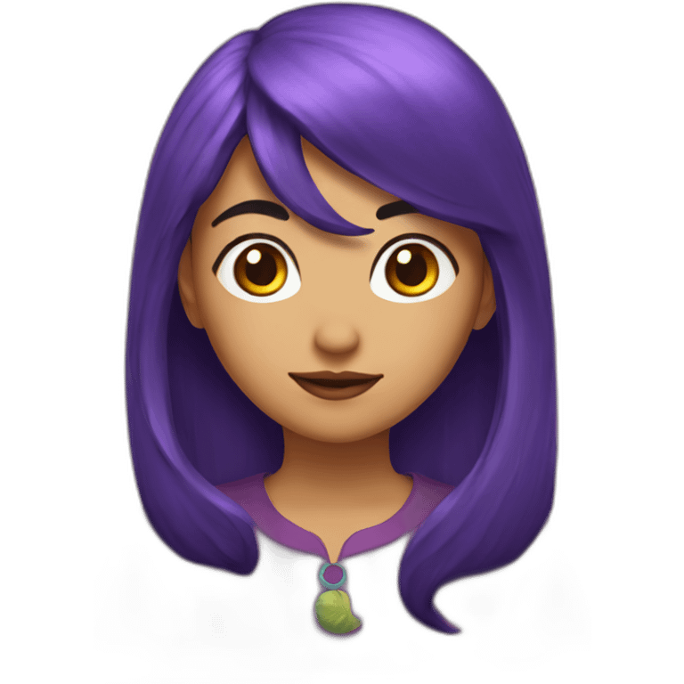 Luna morada emoji