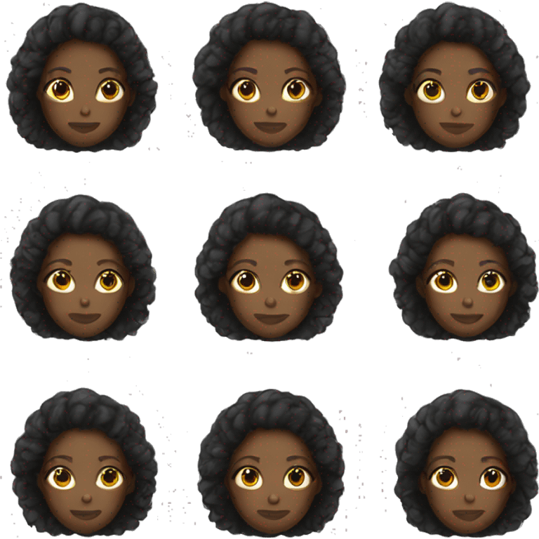 A black girl  emoji