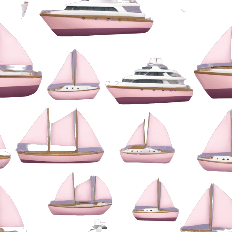 light pink half yacht emoji