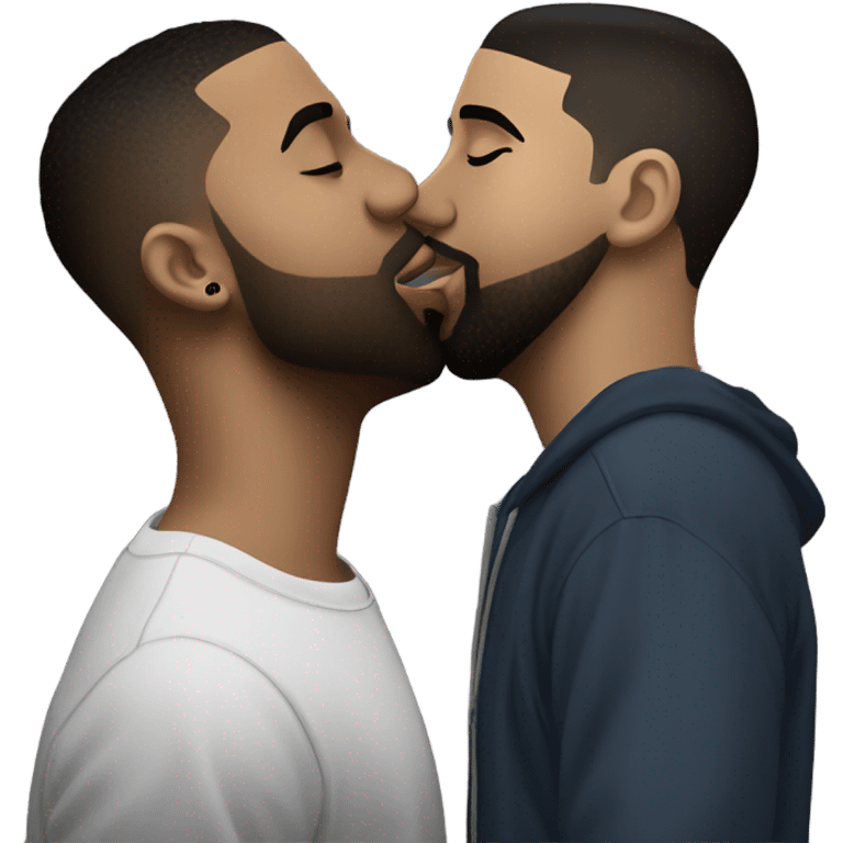 drake kissing kendrick  emoji